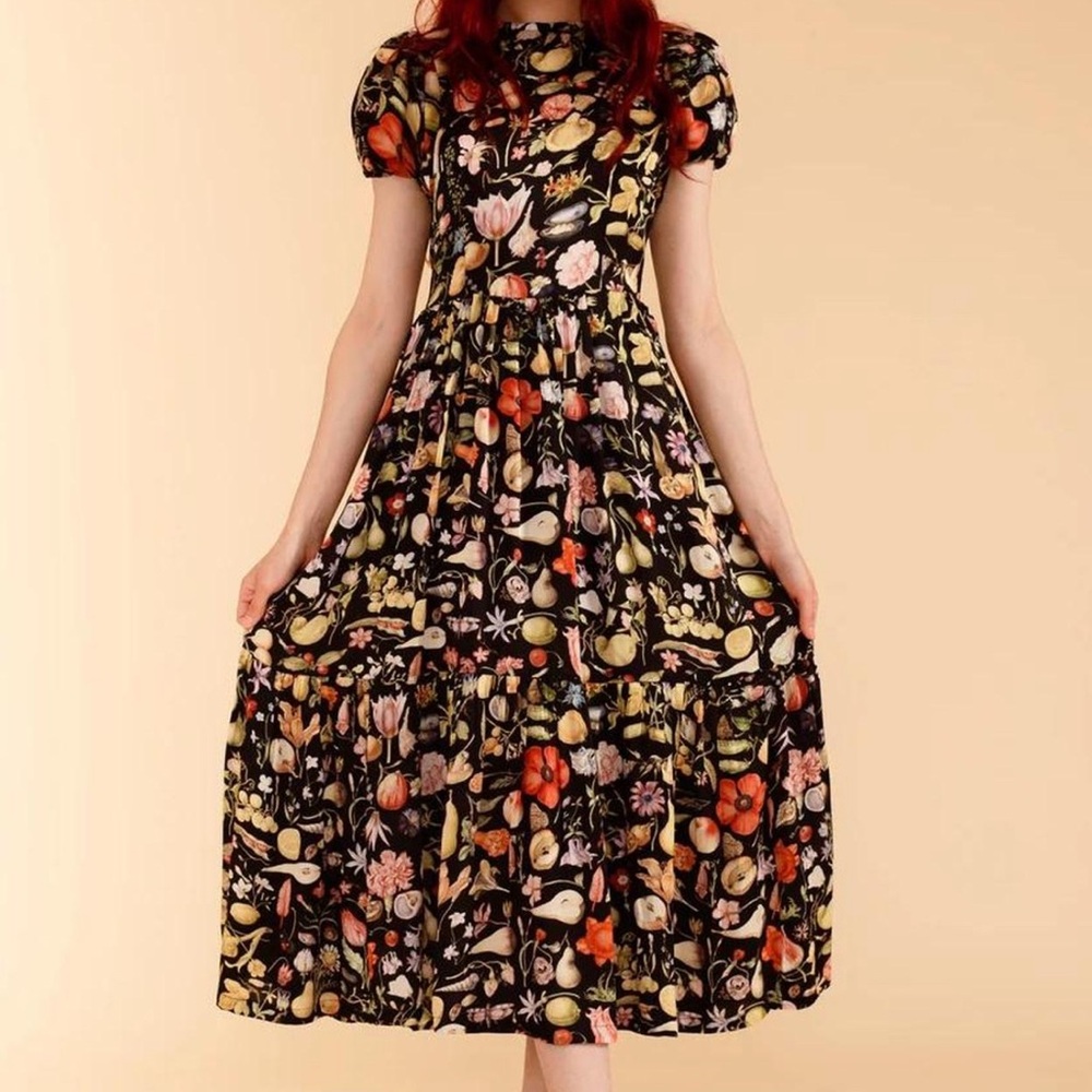 Samantha Pleet Tulipa Dress in Forager print